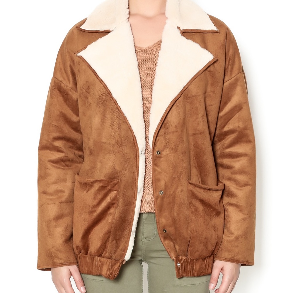 Cozy Faux Suede Jacket